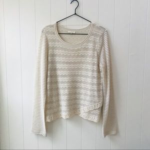 Mystree Off-White Knit Sweater